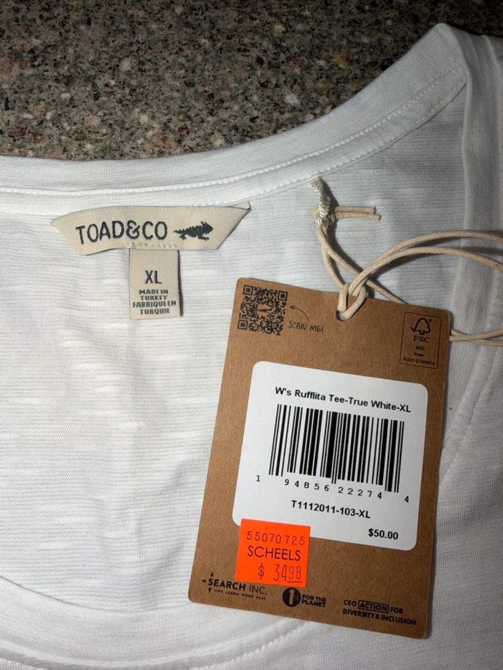 Toad&Co White Ruffle Sleeve Tank - Picture 2 of 2